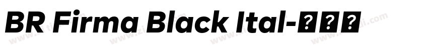 BR Firma Black Ital字体转换